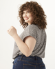 Lettie Short-Sleeve V-Neck Printed Top - thumbnail