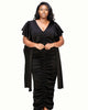 Nadia Ruched V Neck Dress - thumbnail