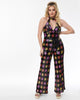 Smak Parlour Black & Multicolor Star Sequin Glamour Goddess Jumpsuit - thumbnail