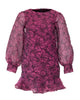Floral Long Sleeve Mini Dress - thumbnail