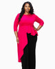 Sanctuary Asymmetrical Peplum Top - thumbnail