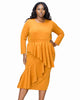 Alexandra Ruffled Bodycon Dress - thumbnail