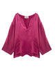 Jallaba Tunic in Raspberry Silk - thumbnail