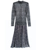 Mesh Snow Leopard 2 Piece Dress Set - thumbnail