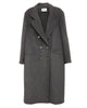 The Double Breasted Car Coat in Grey - thumbnail