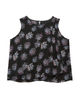 Caroline Faux-Leather Trim Top - thumbnail