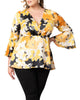 Honey Satin Bell Sleeve Top - thumbnail