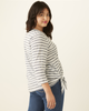 Barbara Three-Quarter-Sleeve Tie Top - thumbnail
