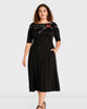 Cupids arrow embellished cotton knit dress - thumbnail