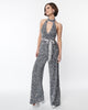 Smak Parlour Silver Sequin Glamour Goddess Jumpsuit - thumbnail