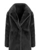 Short Black Faux Fur Jacket - thumbnail