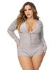Long Sleeve Sleep Romper - thumbnail