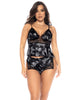 Two Piece Pajama Set. Top and Shorts - thumbnail