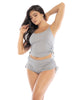Two Piece Pajama Set. Top and Shorts - thumbnail
