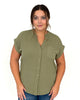 Palo Short Sleeve Button Down - Olive - thumbnail