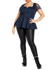 Amy Peplum Top - thumbnail
