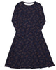 Midnight Constellations Long Sleeve Midi Dress - thumbnail