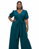 Iris Wrap Pocket Jumpsuit - thumbnail