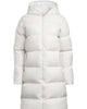White Faux Leather Puffer Coat - thumbnail