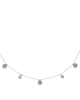 Rose Delicate Pearl Disc Necklace - thumbnail
