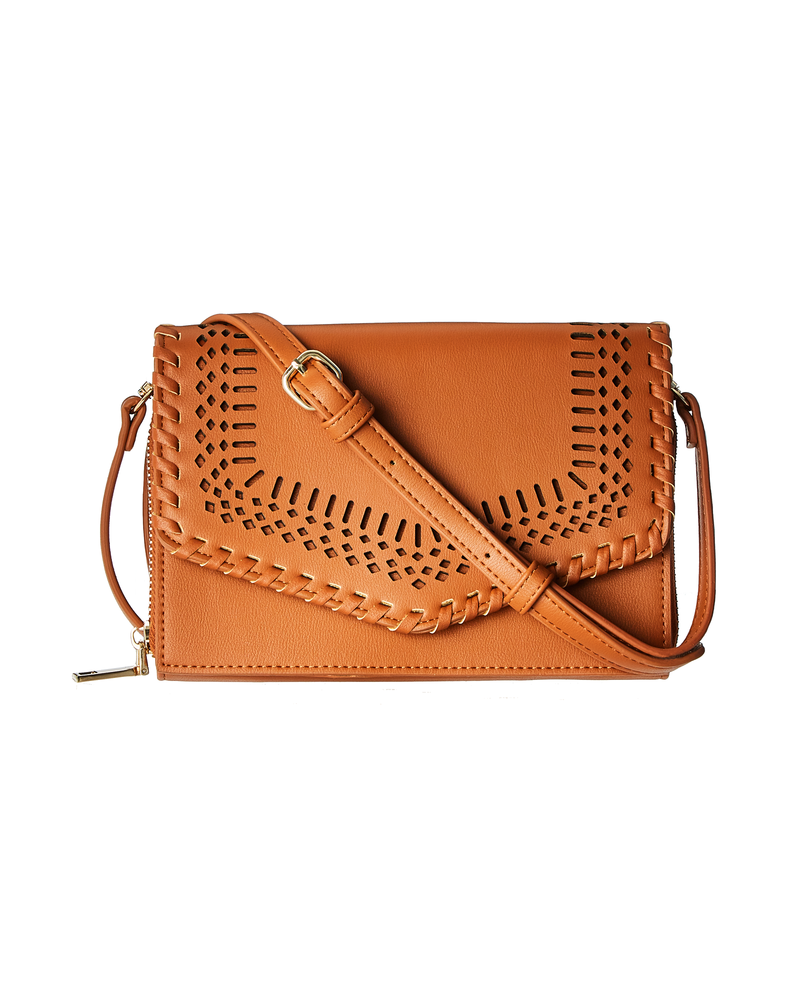 Tifanie Woven Detail Bag | Tan