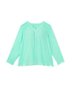 Lisel Tabbed Sleeve V-Neck Blouse - thumbnail