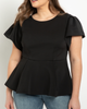 Carter Peplum Top - thumbnail
