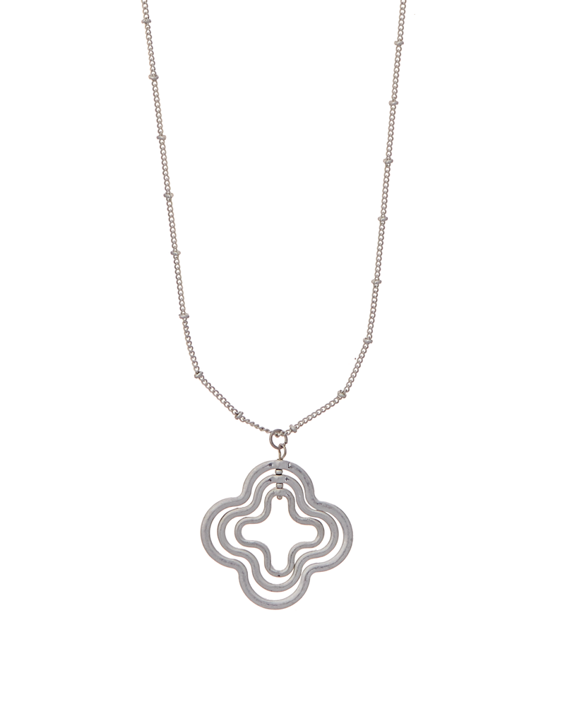 Volta Clover Necklace | Silver