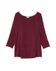 Ione 3/4 Sleeve Button Sleeve Tee - thumbnail