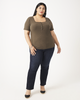Charlotte Ribbed Henley Top - thumbnail