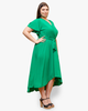 Catalina Flutter-Sleeve Faux-Wrap Dress - thumbnail
