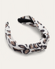 Nancy Leopard Print Knotted Headband - thumbnail