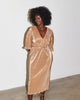 Gold Plisse Dress - thumbnail