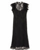 Black Fine Lace Raven Dress - thumbnail