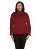Plus Size Embellished Pointelle Sweater - thumbnail