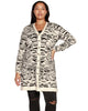 Plus Size Animal-Inspired Stripe Duster - thumbnail