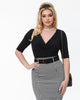 Unique Vintage Black Delores Top - thumbnail