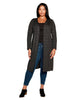 Plus Size Lurex Long Cardigan - thumbnail