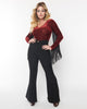 Smak Parlour Black Find Your Flare Pants - thumbnail