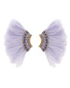 Lux Mini Madeline Feather Earrings- Purple - thumbnail