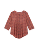 Sam 3/4 Sleeve Pleated Front Blouse - thumbnail