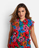 Rikki Knit Floral Print Sleeveless Top - thumbnail
