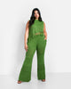 Shanti Crochet Tassel Hem Crop Top - Apple Green - thumbnail