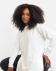 Hope Ribbed Oversized Double Split Sweater - White - thumbnail