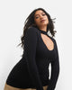 Lie To Me Turtleneck Top - Black - thumbnail