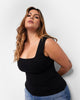 Essential Square Neck Full Length Top - Black - thumbnail