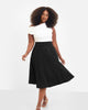 Essential Crepe Midi Skater Skirt - thumbnail