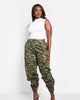 Rule Breaker Camo Print Cargo Pants - thumbnail