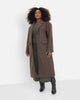 Dolce Wool Blend Double Breasted Coat - Brown - thumbnail