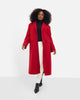Dolce Wool Blend Double Breasted Coat - Red - thumbnail